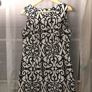 Black and Aqua casual dress